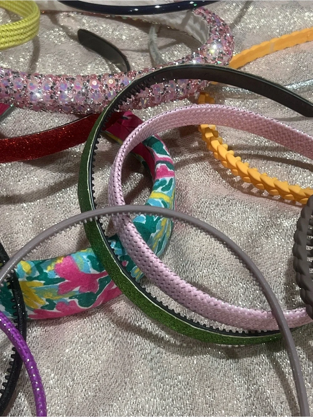Lot Assorted Women's MulticolorHeadbands Bow Rhinestone Glitter
